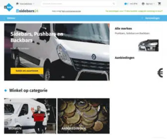 Sidebars24.nl(Sidebars en pushbars goedkoop online bestellen) Screenshot
