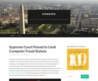 Sidebarsblog.com(Reflections on White Collar Crime and Federal Criminal Law) Screenshot