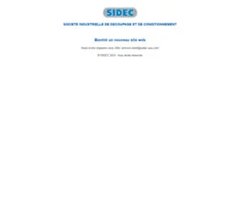 Sidec-SA.fr(Emballage Industriel) Screenshot