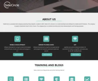 Sidecircle.com(Mobile applications for a connected world) Screenshot