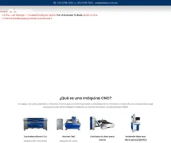 Sideco.com.mx(Modelos de Máquina CNC para maderas) Screenshot