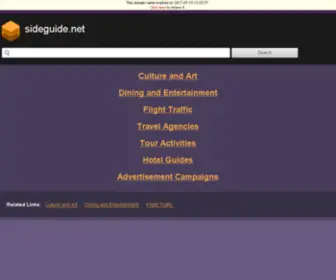 Sideguide.net(Side-Manavgat Turizm İşletmecileri Derneği Resmi Web Sitesine Hoşgeldiniz) Screenshot