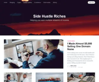 Sidehustleriches.net(Side Hustle Riches) Screenshot