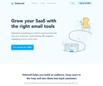 Sidemail.io(Email sending for internet businesses) Screenshot