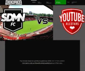 Sidemenfc.com(Sidemen Charity Match) Screenshot