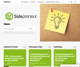 Sidepreneur.de(Start) Screenshot