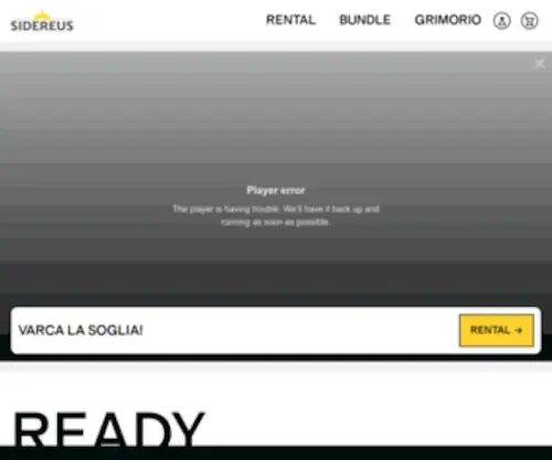 Sidereus.site(Milano) Screenshot