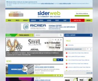 Siderweb.com(La community dell'acciaio) Screenshot