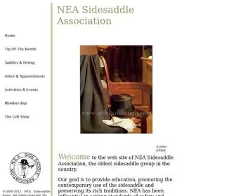 Sidesaddleinfo.com(NEA Sidesaddle Association) Screenshot