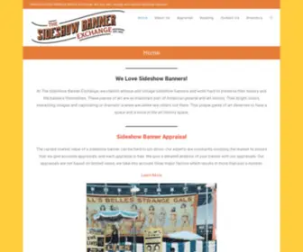 Sideshowbanner.com(Sideshow Banner History And Sales) Screenshot