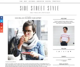 Sidestreetstyle.com(Side Street Style) Screenshot