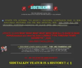 Sidetalkin.com(Totally Sidetalkin' Nokia N) Screenshot