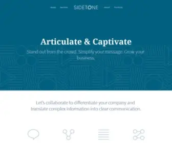 Sidetone.com(Content Strategy & Copywriting) Screenshot