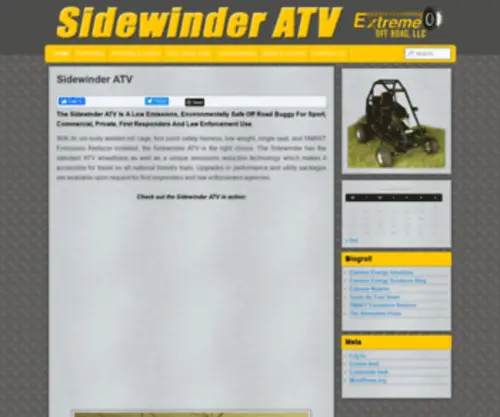 Sidewinderatv.com(The Sidewinder ATV From Extreme Off Road LLC) Screenshot
