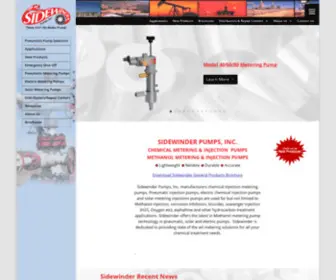 Sidewinderpumps.com(Methanol Injection Metering Pumps) Screenshot