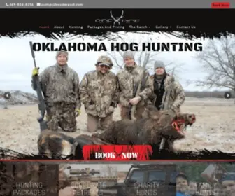 Sidexsideranch.com(Private Guided Hunting Ranch Outfitter Southern Oklahoma) Screenshot