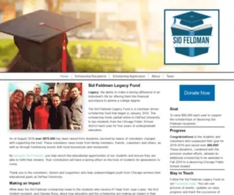 Sidfund.org(Sid Feldman Legacy Fund Scholarship) Screenshot