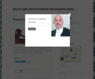 Sidhartharora.in(Polity, Governance, Constitution, Law, Courts, Police & Judgments) Screenshot