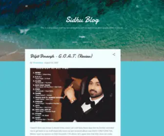 Sidhu.net.in(Sidhu Blog) Screenshot