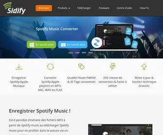 Sidify.fr(Site officiel de Sidify) Screenshot