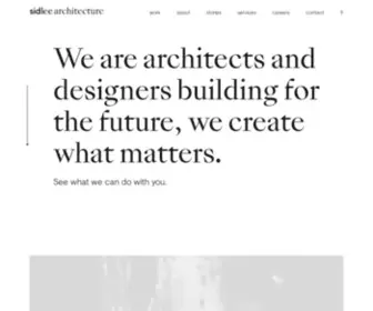 Sidleearchitecture.com(Sid Lee Architecture) Screenshot