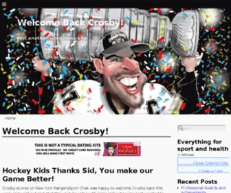 Sidney-Crosby.info(Sidney Crosby Fans) Screenshot