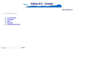 Sidneybc.ca(Sidney British Columbia) Screenshot