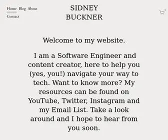 Sidneybuckner.com(SIDNEY BUCKNER) Screenshot