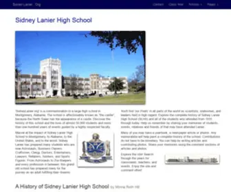 Sidneylanier.org(Alumni History) Screenshot