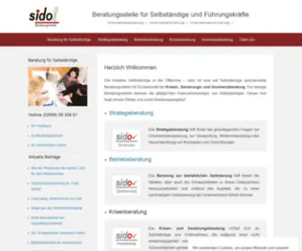 Sido.org(Beratung für Selbständige) Screenshot