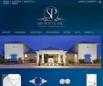 Sidpotts.com(Custom Fine Jewelry) Screenshot