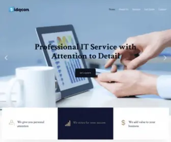 SidqCon.com(Building the Future with Technology) Screenshot