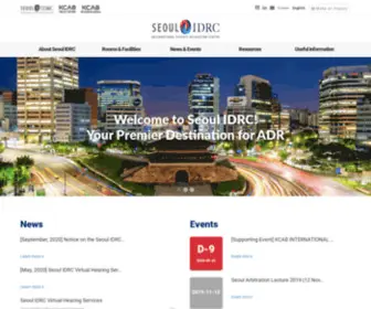 Sidrc.org(Seoul IDRC) Screenshot