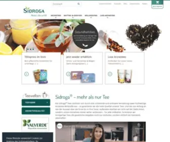 Sidroga.com(Natürliche Therapie) Screenshot