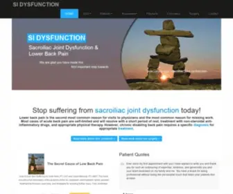 Sidysfunction.com(Sacroiliac Joint Dysfunction (SI Joint Pain)) Screenshot