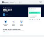 Sidz.com Screenshot