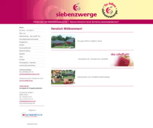 Siebenzwerge.info(Therapie) Screenshot