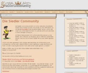 Siedlercommunity.de(Siedler Community) Screenshot
