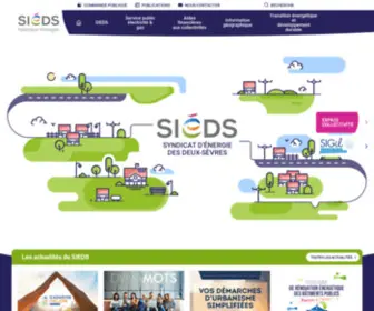 Sieds.fr(Présentation du Syndicat d’Énergie des Deux) Screenshot