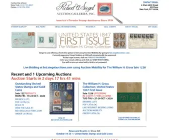 Siegelauctions.com(Siegel Auction Galleries) Screenshot