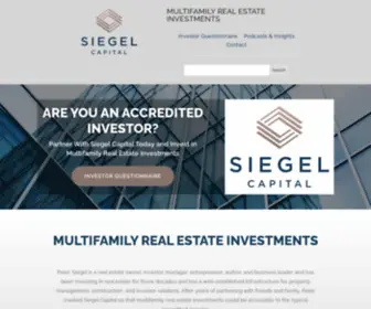 Siegelcapital.com(Multifamily Real Estate Investments with Siegel Capital) Screenshot