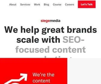Siegemedia.com(We're a content marketing agency) Screenshot