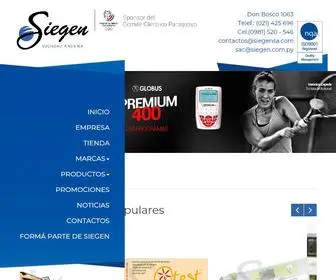 Siegen.com.py(Siegen S.A) Screenshot