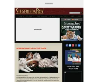 Siegfriedandroy.com(Siegfried and Roy) Screenshot