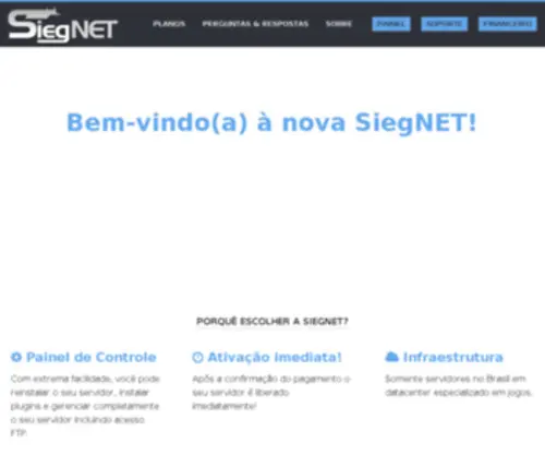 Siegnet.com.br(Minecraft, Counter-Strike) Screenshot