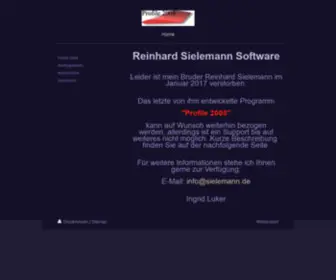 Sielemann.de(Sielemann Profile Software) Screenshot