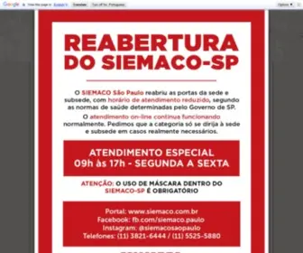 Siemaco.com.br(SIEMACO São Paulo) Screenshot