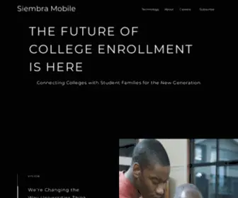 Siembramobileinc.com(Matching Colleges with Student Families) Screenshot