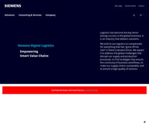 Siemens-Digital-Logistics.com(Siemens Digital Logistics) Screenshot