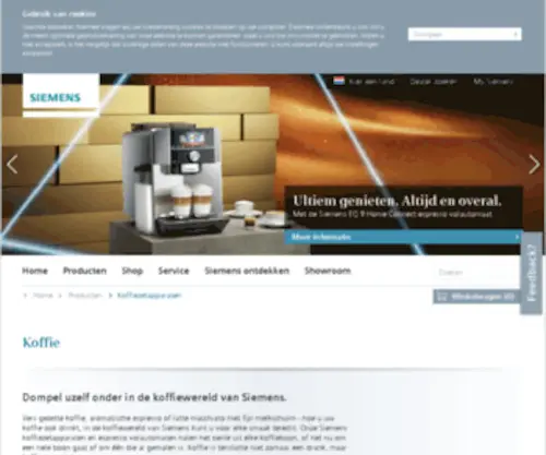 Siemens-Koffie.nl(Koffiemachines) Screenshot